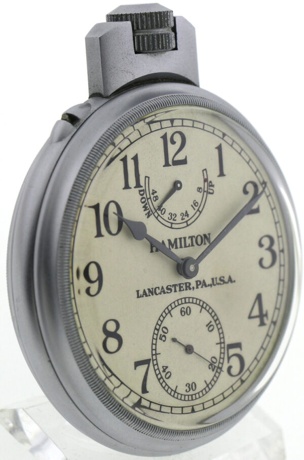 Hamilton Beobachtungsuhr B-Uhr Military watch WWII Auf-Ab Uhr Modell 22-21 ~1942 – Bild 4
