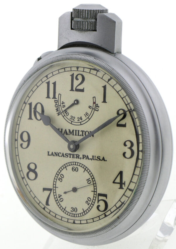 Hamilton Beobachtungsuhr B-Uhr Military watch WWII Auf-Ab Uhr Modell 22-21 ~1942 – Bild 5