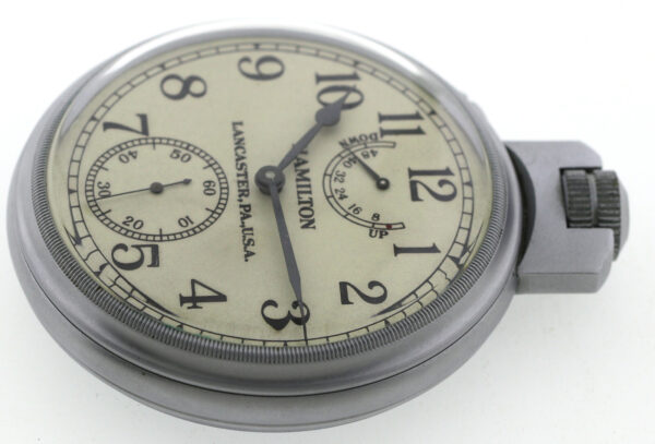 Hamilton Beobachtungsuhr B-Uhr Military watch WWII Auf-Ab Uhr Modell 22-21 ~1942 – Bild 8