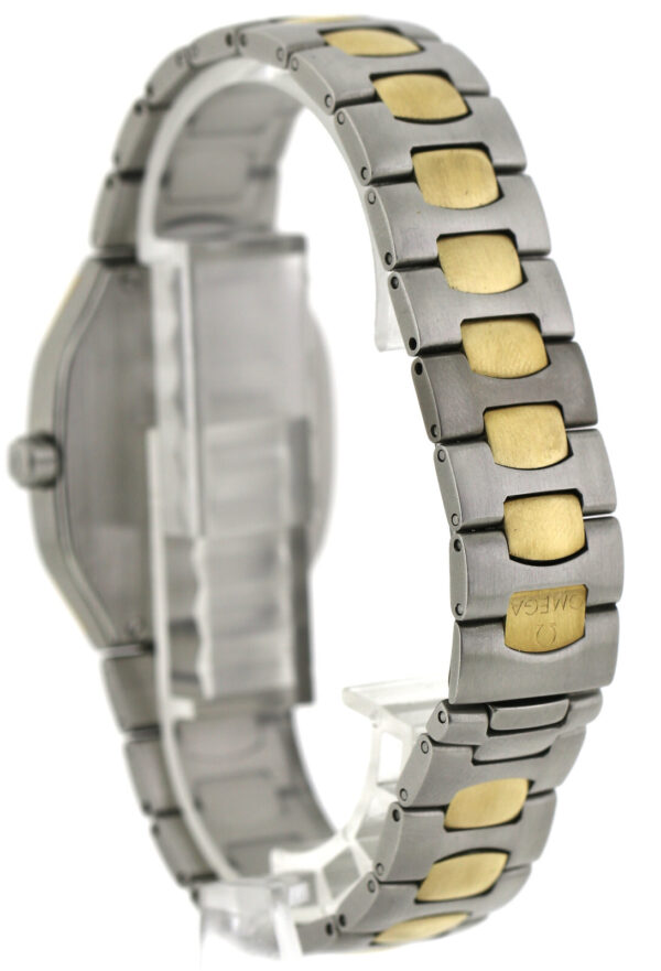 Omega Seamaster Polaris Multifunktion Stahl/750/18k Gold Quartz Uhr 36x32 Unisex – Bild 8