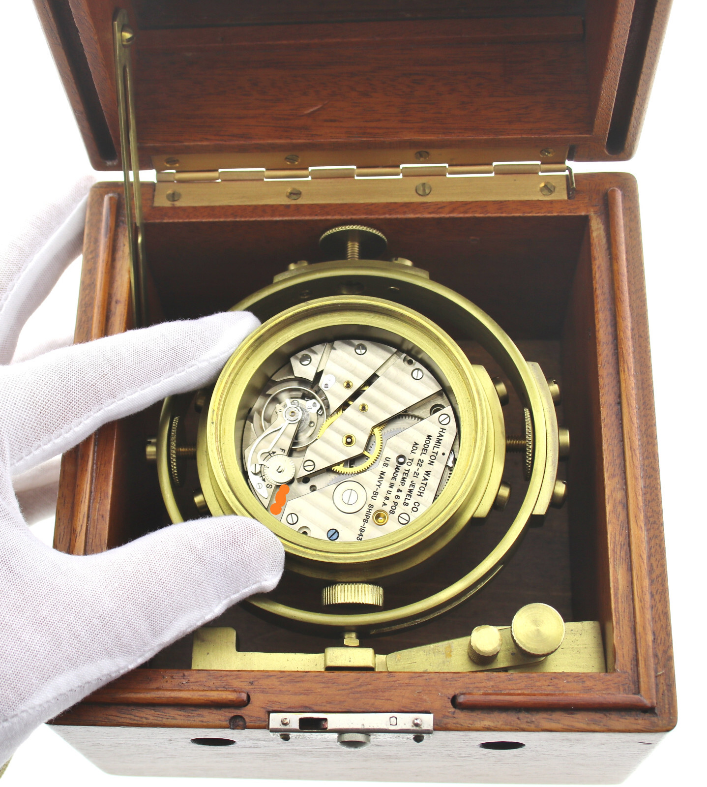 Hamilton Beobachtungsuhr B-Uhr Military watch WWII Auf-Ab Uhr Modell 22-21 ~1942 – Bild 10