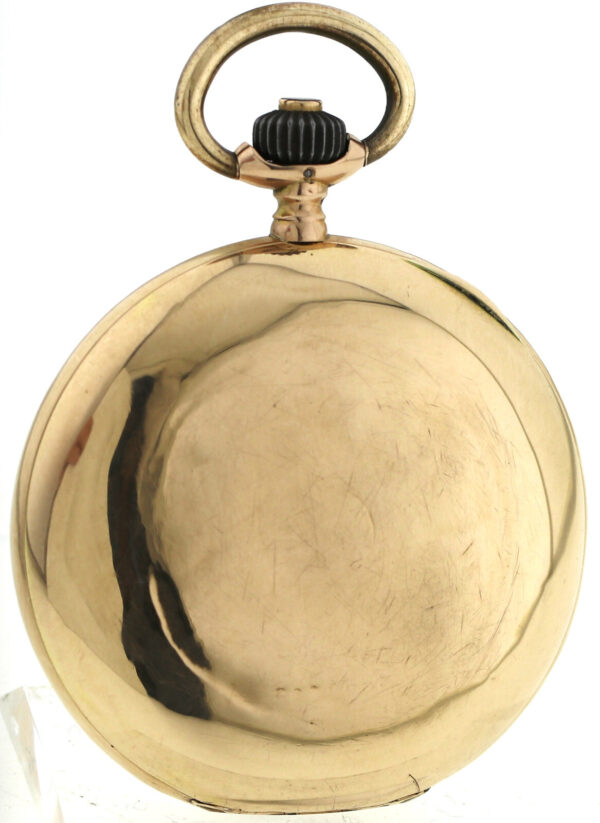 Longines Grand Prix Herren-Savonette Sprungdeckel Taschenuhr 585/14k Gold  89,5g – Bild 4
