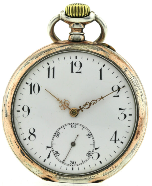 IWC Schaffhausen, offene HTU, 800 Silber, Bj.1901, Kal.52, ca. 98g, 51,5mm – Bild 2