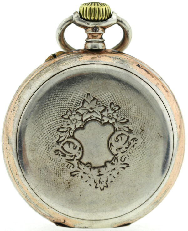 IWC Schaffhausen, offene HTU, 800 Silber, Bj.1901, Kal.52, ca. 98g, 51,5mm – Bild 5
