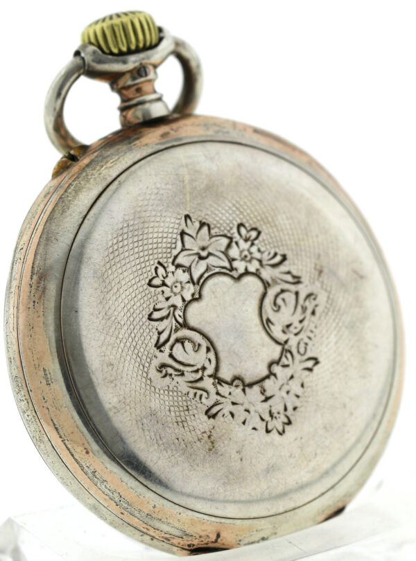 IWC Schaffhausen, offene HTU, 800 Silber, Bj.1901, Kal.52, ca. 98g, 51,5mm – Bild 6