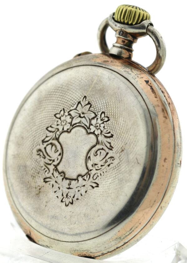IWC Schaffhausen, offene HTU, 800 Silber, Bj.1901, Kal.52, ca. 98g, 51,5mm – Bild 7