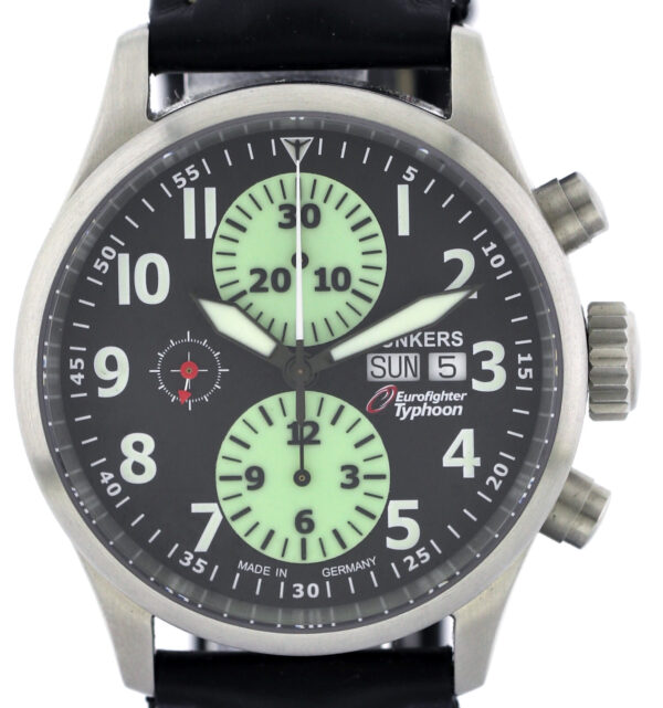 ltd. Ed. Junkers Eurofighter Typhoon 2 Herren-Automatik- Chronograph neuwertig
