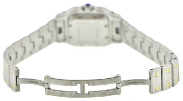 Cartier Santos Galbee, Automatik- Damenuhr, Stahl/ 18k Gold, Ref. 2423,  24mm – Bild 9