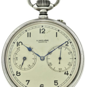 A.Lange & Söhne Glashütte B-Uhr Beobachtungsuhr Kal. 48 Auf und Ab  Ø59mm 900 Ag