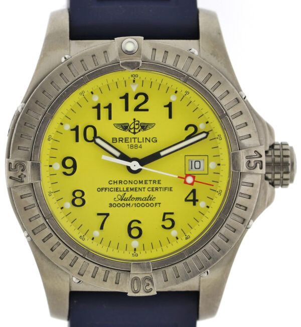 Breitling Avenger Seawolf Chronometer Ref. E17370 Gelb Ø44mm aus 2003 Fullset