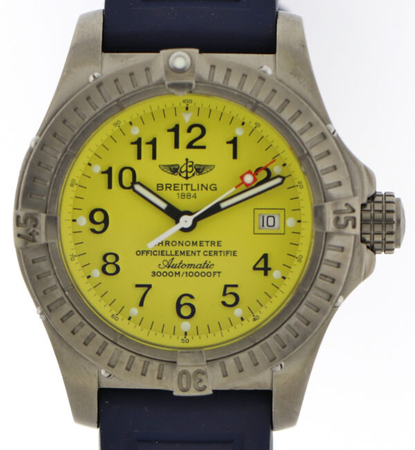 Breitling Avenger Seawolf Chronometer Ref. E17370 Gelb Ø44mm aus 2003 Fullset – Bild 2