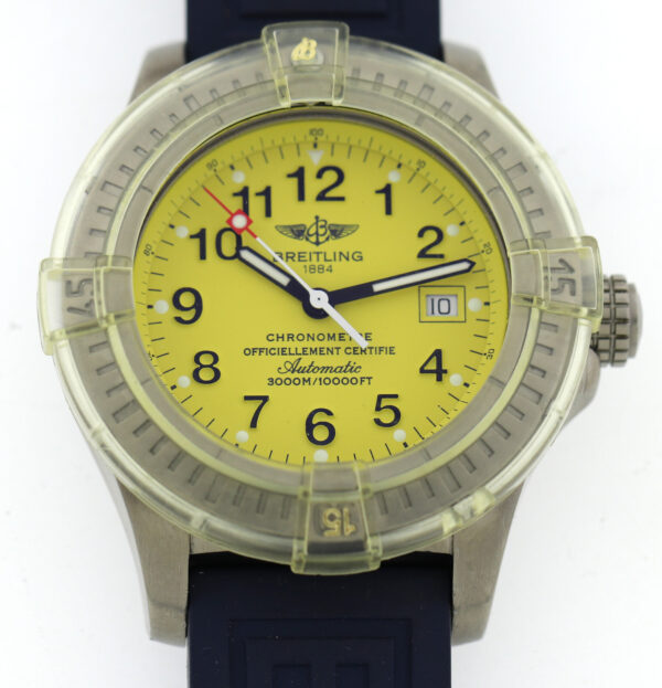 Breitling Avenger Seawolf Chronometer Ref. E17370 Gelb Ø44mm aus 2003 Fullset – Bild 9