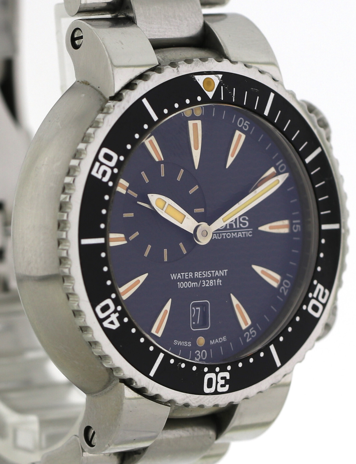 Oris Divers Edelstahl Herrenuhr Automatik 1000m Ref. 7609 Ø47 mm, revidiert – Bild 4