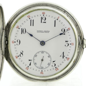 Alfred Dreyse Deutsche Uhrmacherschule Glashütte DUS Schuluhr 1A Werk +Zertifkat