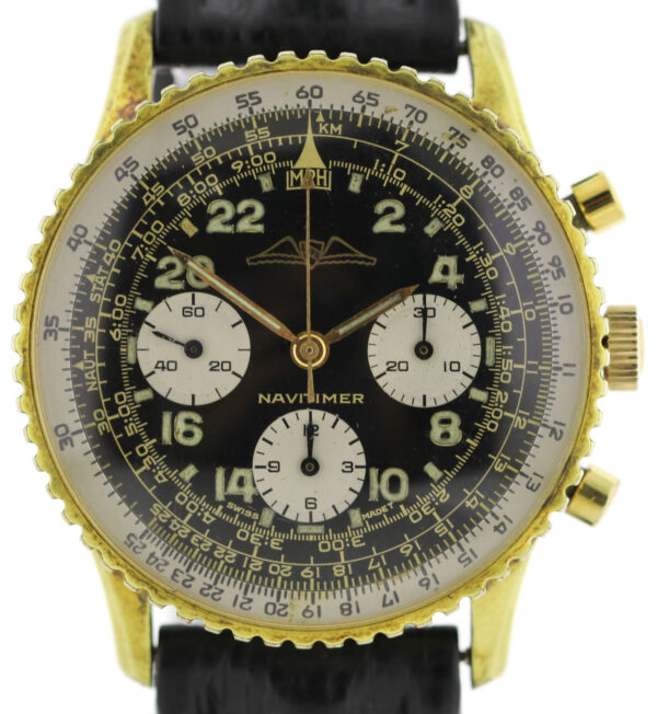 Breitling Navitimer Cosmonaute AOPA Gold Logo Ref. 809 Venus 178 ~1966 Vintage
