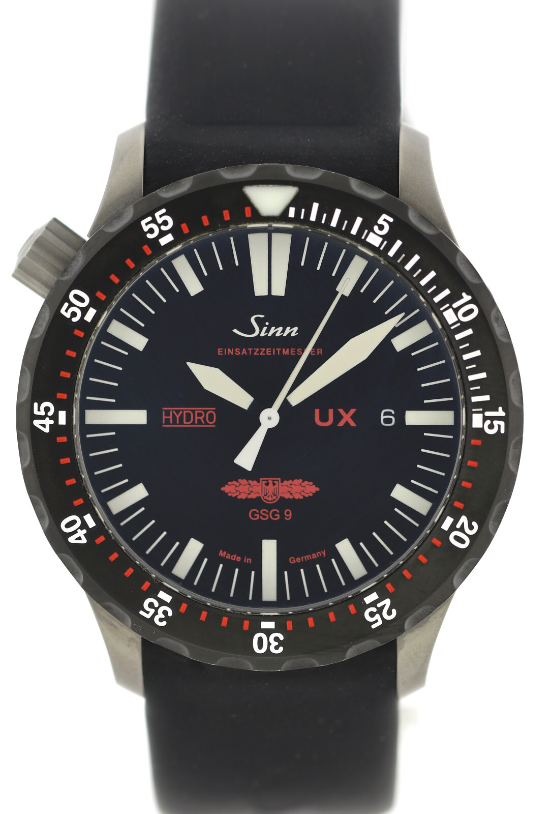 Sinn Hydro GSG 9 UX EZM 2B Taucheruhr Ref. 403.081 U- Bootstahl 500 Bar 44mm – Bild 2