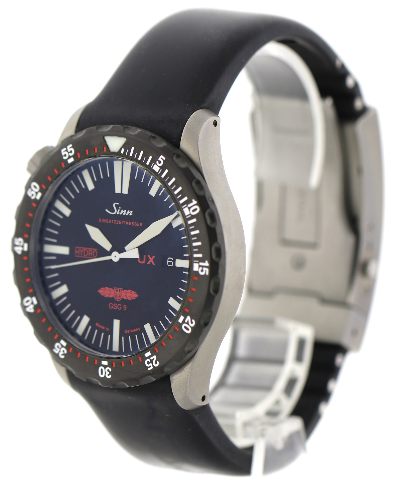 Sinn Hydro GSG 9 UX EZM 2B Taucheruhr Ref. 403.081 U- Bootstahl 500 Bar 44mm – Bild 4