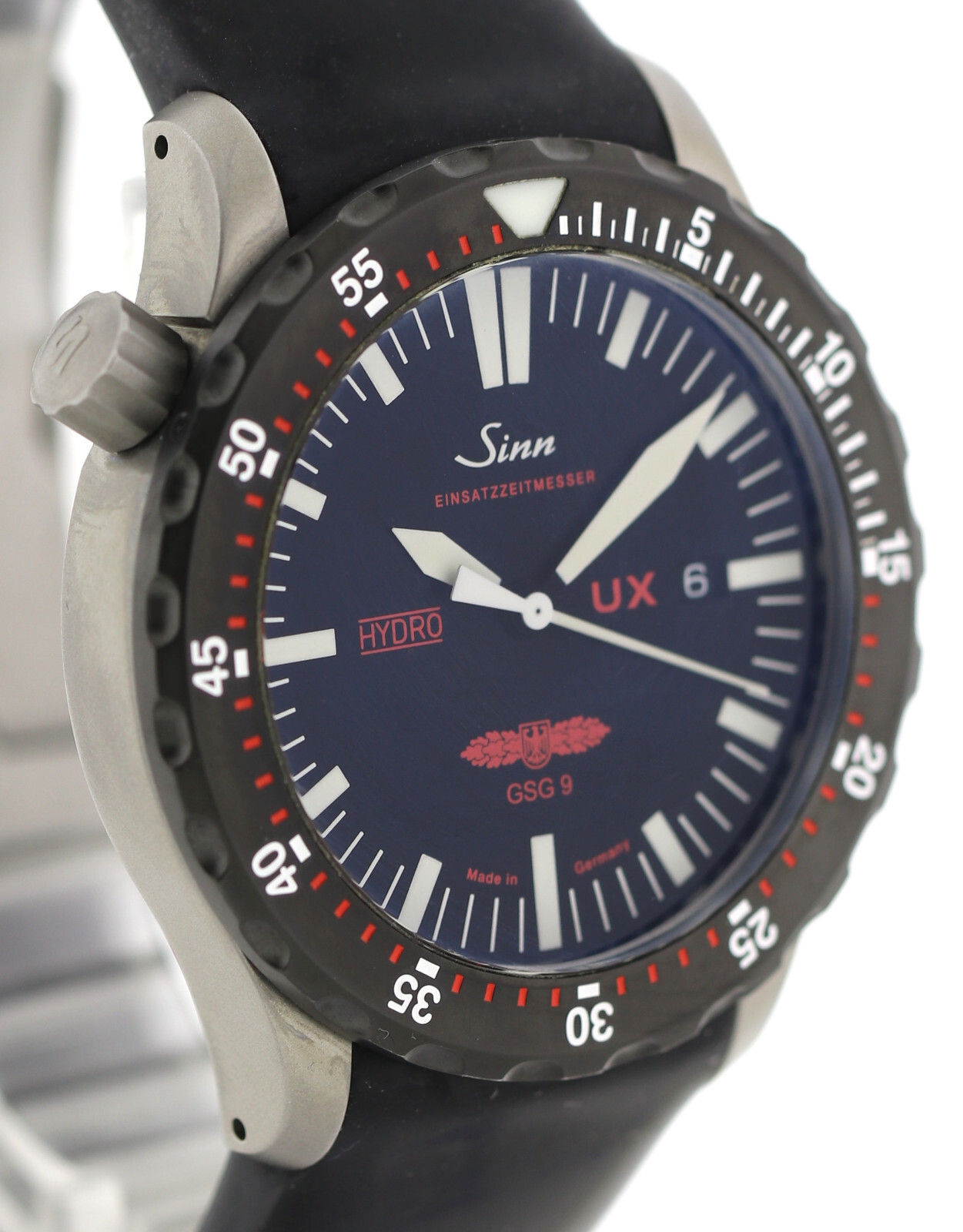 Sinn Hydro GSG 9 UX EZM 2B Taucheruhr Ref. 403.081 U- Bootstahl 500 Bar 44mm – Bild 5