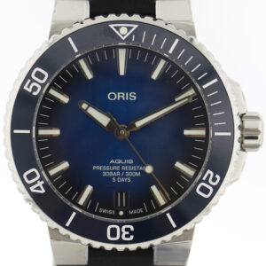 Oris Aquis Date Blue Edelstahl Ø43 mm Ref. 01 400 7763 4135 Box & Papiere