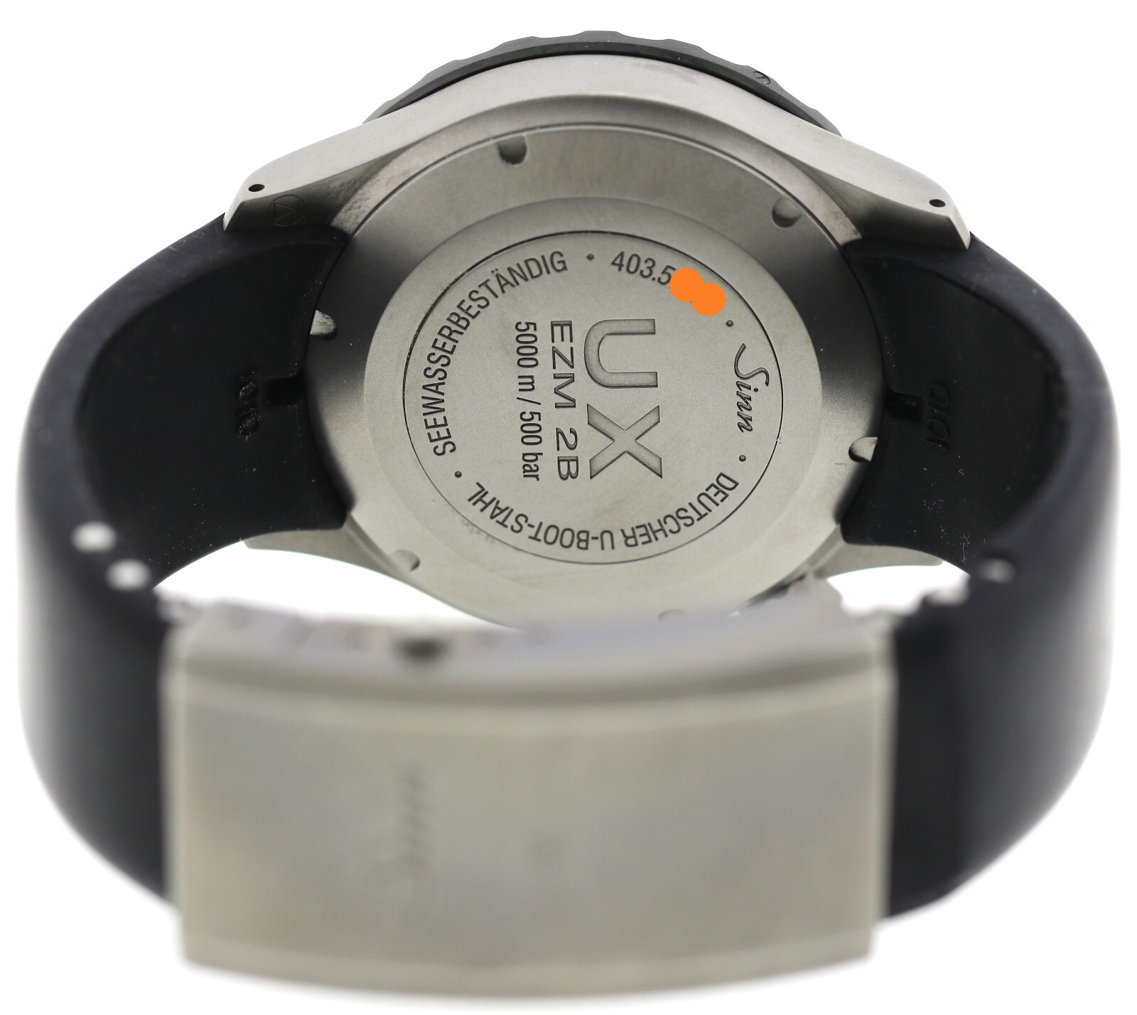 Sinn Hydro GSG 9 UX EZM 2B Taucheruhr Ref. 403.081 U- Bootstahl 500 Bar 44mm – Bild 10