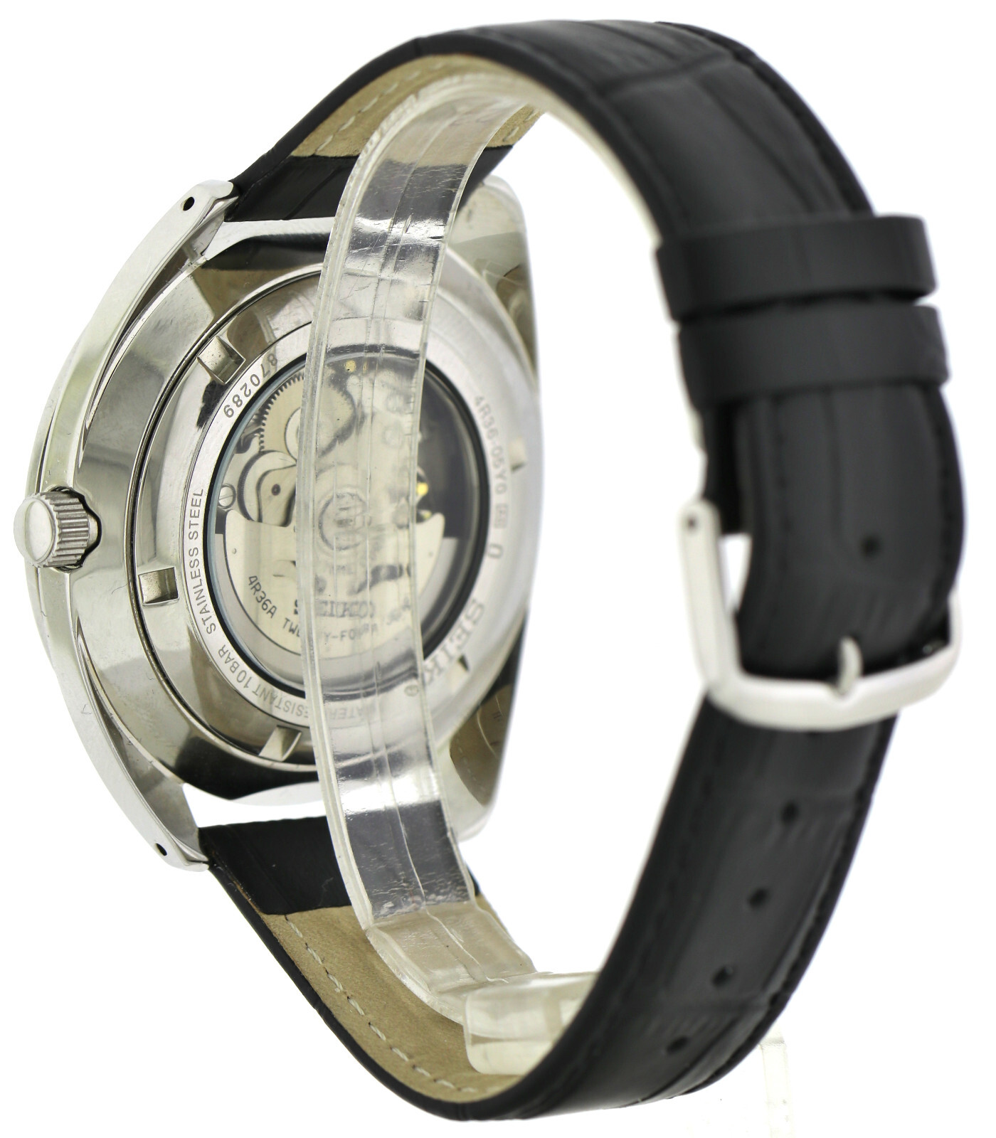 große Seiko 5 Sports Automatik- Herrenuhr, Ref. 4R36-05Y0, blau 45mm Edelstahl – Bild 7