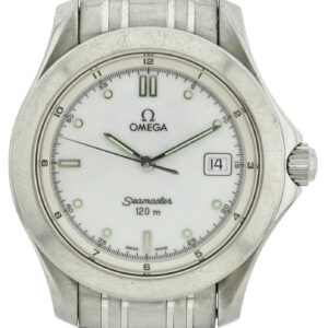 Omega Seamaster 120M Chronometer Quarz Datum Stahl Herrenuhr