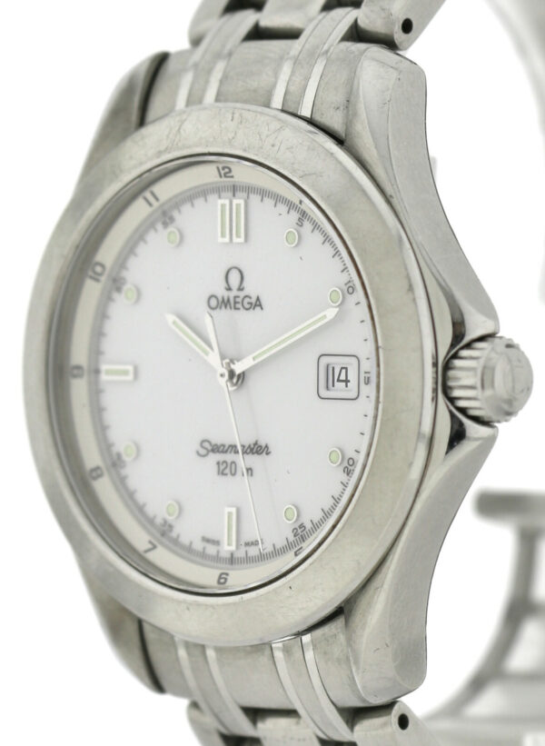 Omega Seamaster 120M Chronometer Quarz Datum Stahl Herrenuhr – Bild 4