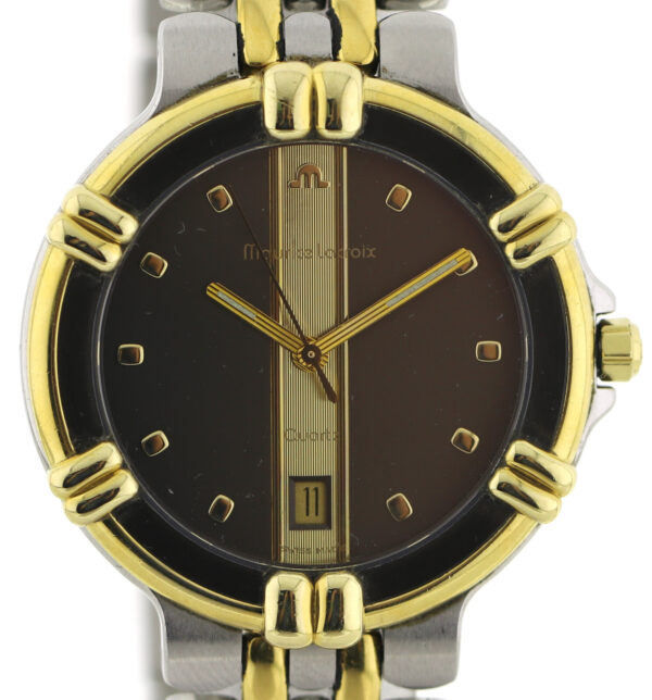 Maurice Lacroix Calypso Herrenuhr Edelstahl bicolor Ø35mm,  Quarz, Ref. 95327