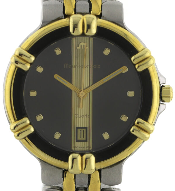 Maurice Lacroix Calypso Herrenuhr Edelstahl bicolor Ø35mm,  Quarz, Ref. 95327 – Bild 2