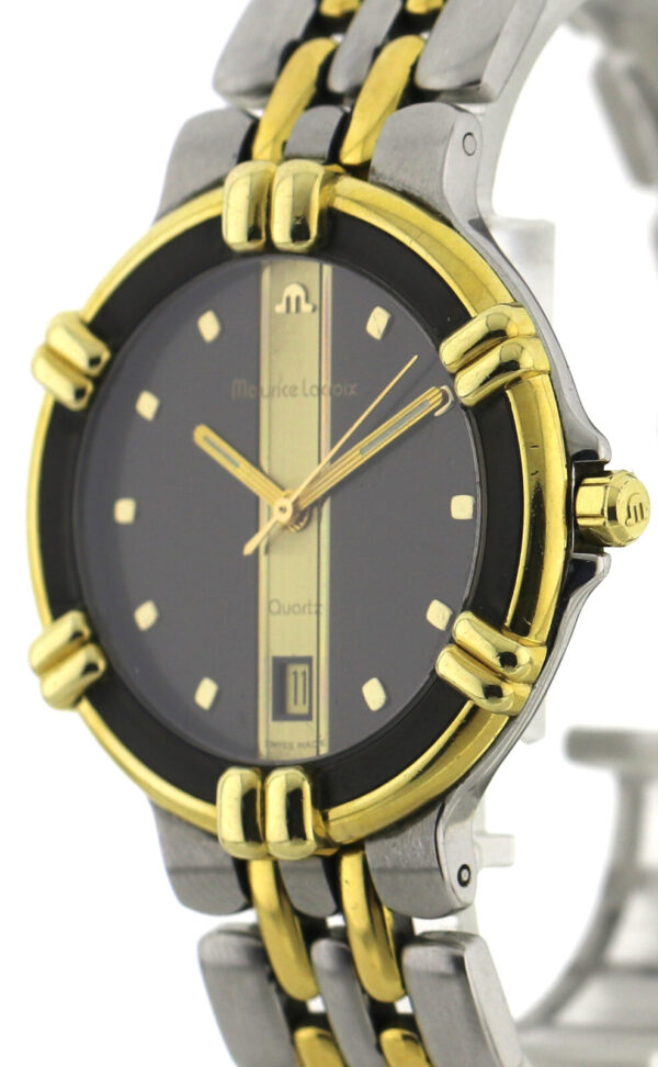 Maurice Lacroix Calypso Herrenuhr Edelstahl bicolor Ø35mm,  Quarz, Ref. 95327 – Bild 5