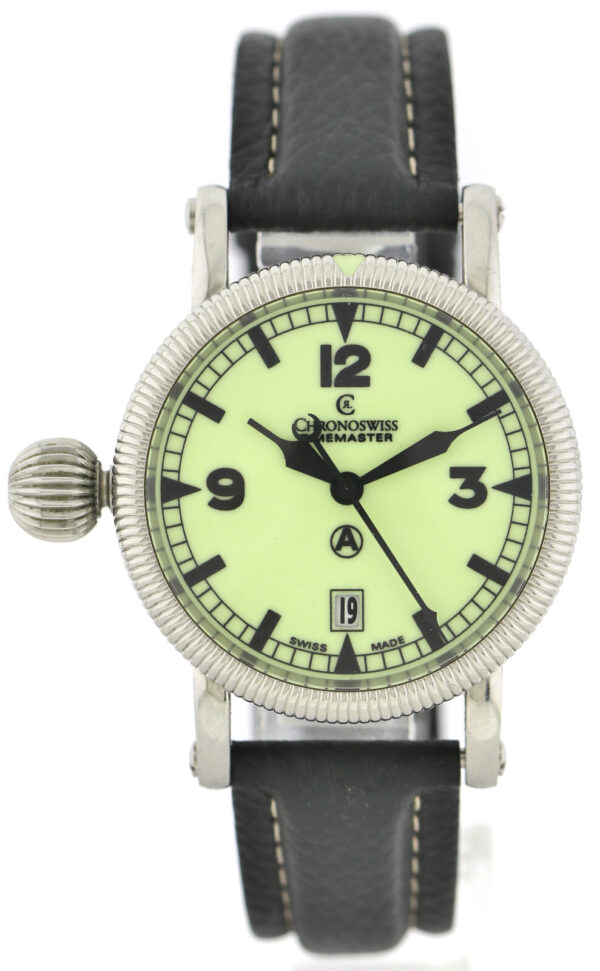 Chronoswiss Timemaster Ref. CH 2833 Lefty Superluminova Herren Automatik Uhr – Bild 2