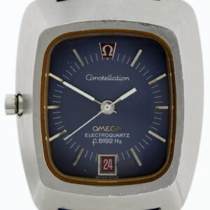 Rare Omega Constellation Electroquartz F8192 Hz  blaue Vintageuhr