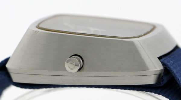 Rare Omega Constellation Electroquartz F8192 Hz  blaue Vintageuhr – Bild 9