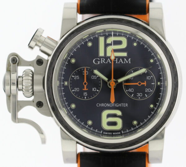 Graham Chronofighter C.O.S.C Edelstahl-Karbon Limited Edition 250 Stück Ø43mm – Bild 2