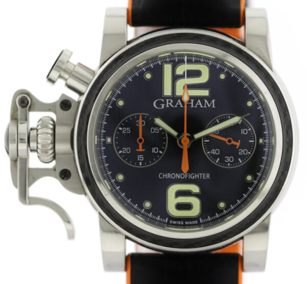 Graham Chronofighter C.O.S.C Edelstahl-Karbon Limited Edition 250 Stück Ø43mm – Bild 3