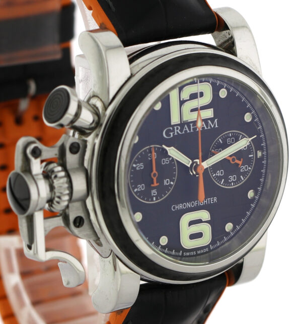 Graham Chronofighter C.O.S.C Edelstahl-Karbon Limited Edition 250 Stück Ø43mm – Bild 4