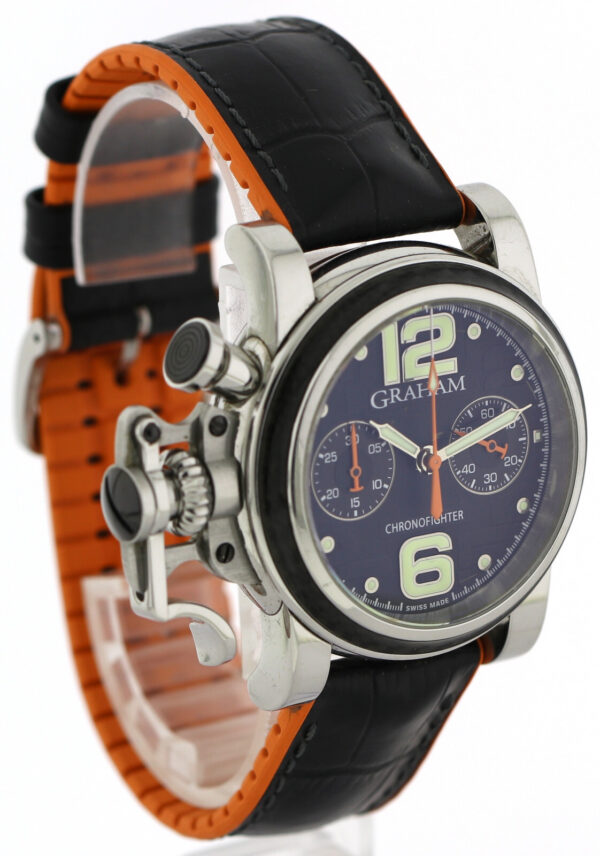 Graham Chronofighter C.O.S.C Edelstahl-Karbon Limited Edition 250 Stück Ø43mm – Bild 5