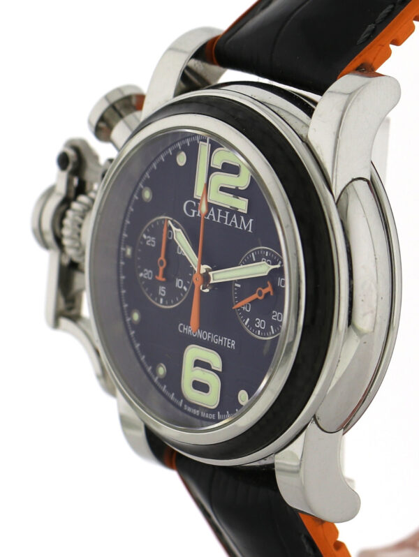 Graham Chronofighter C.O.S.C Edelstahl-Karbon Limited Edition 250 Stück Ø43mm – Bild 6