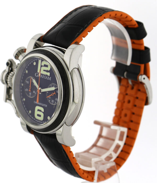 Graham Chronofighter C.O.S.C Edelstahl-Karbon Limited Edition 250 Stück Ø43mm – Bild 7
