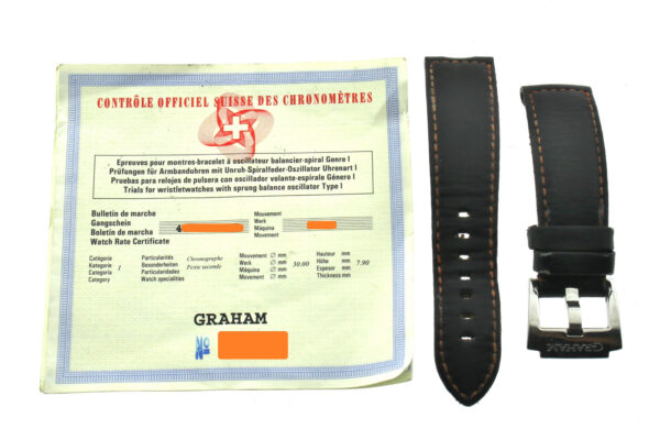 Graham Chronofighter C.O.S.C Edelstahl-Karbon Limited Edition 250 Stück Ø43mm – Bild 11