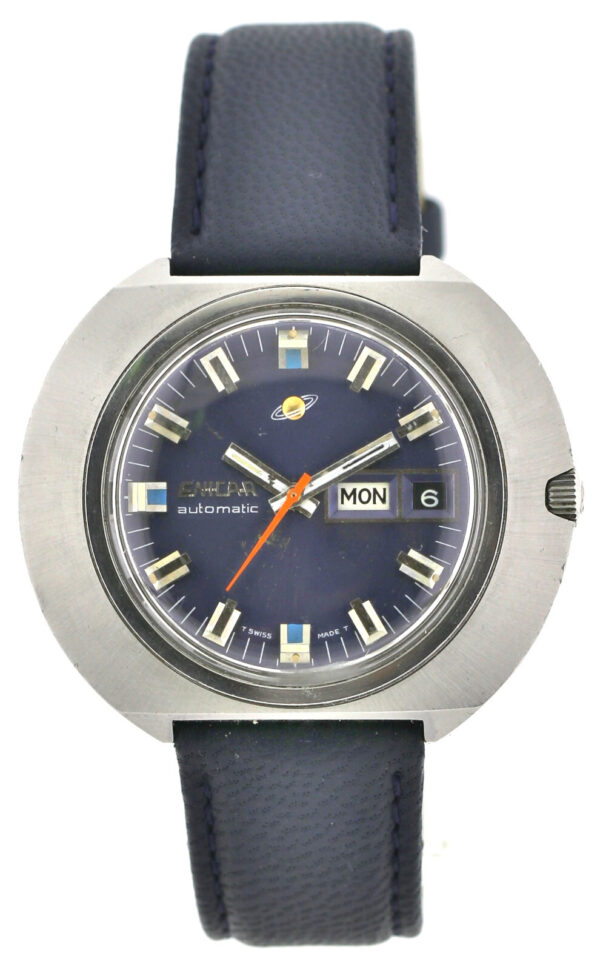 ENICAR DAY/DATE Vintage Herrenuhr Automatic A-R16.7 Ref. 2335 Stahl 1960/70er – Bild 2