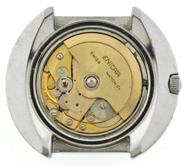 ENICAR DAY/DATE Vintage Herrenuhr Automatic A-R16.7 Ref. 2335 Stahl 1960/70er – Bild 13