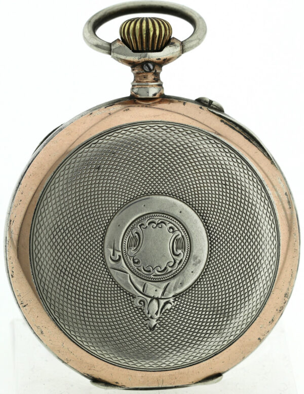 Seeland, offene bicolore HTU, 800 Silber, Bj.1901-1910, ca. 94,6g, 51,5mm – Bild 6