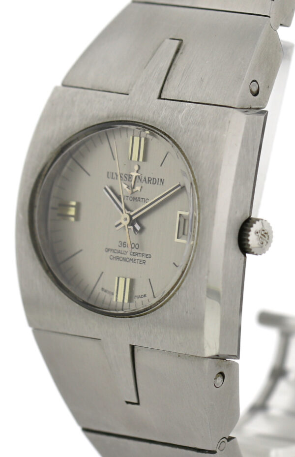 Ulysse Nardin 36000 Chronometer Vintage Designer Uhr~ 1972 Edelstahl Ref. A-7650 – Bild 5
