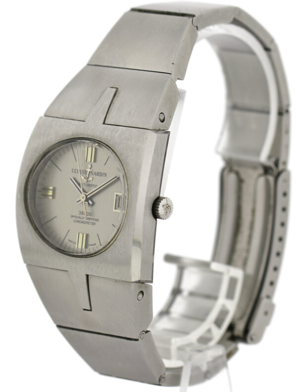 Ulysse Nardin 36000 Chronometer Vintage Designer Uhr~ 1972 Edelstahl Ref. A-7650 – Bild 6