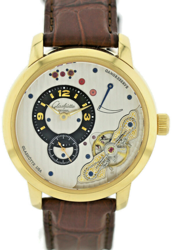 Glashütte Original PanoInverse XL 42mm 750/18k Gold Herrenuhr Ref.66-05-25-25-05 – Bild 3