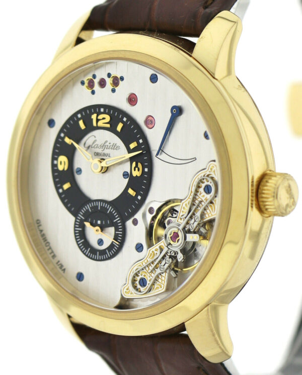 Glashütte Original PanoInverse XL 42mm 750/18k Gold Herrenuhr Ref.66-05-25-25-05 – Bild 5