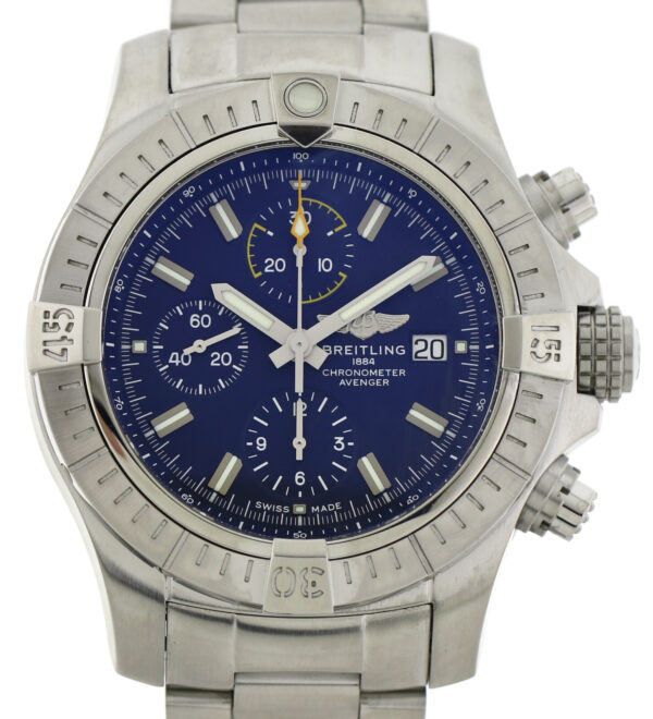 Breitling Avenger Chronograph 45 Edelstahl Automatik Ref.A13317 Fullset aus 2021