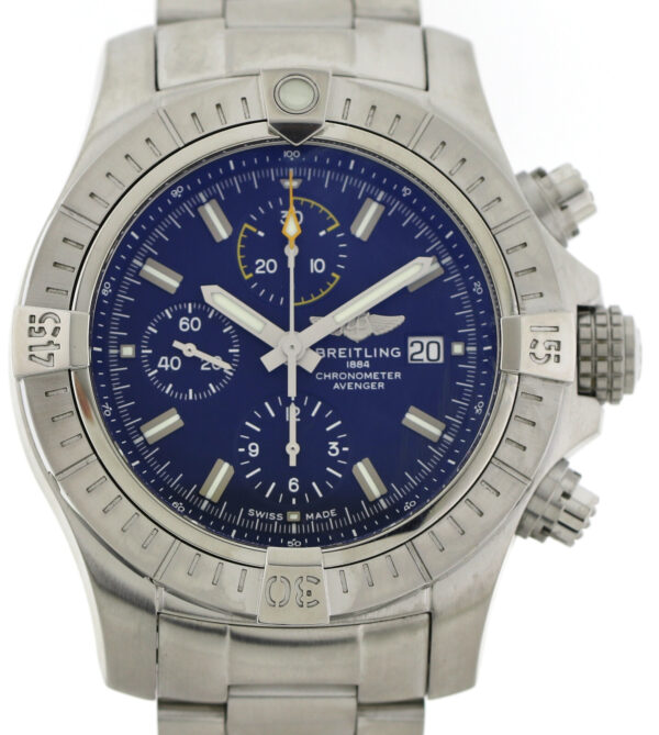 Breitling Avenger Chronograph 45 Edelstahl Automatik Ref.A13317 Fullset aus 2021 – Bild 2