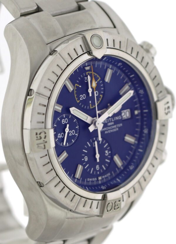 Breitling Avenger Chronograph 45 Edelstahl Automatik Ref.A13317 Fullset aus 2021 – Bild 3